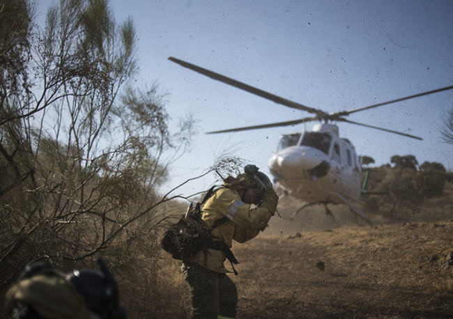 Foto Los trabajos aéreos evitan que los incendios se vuelvan más catastróficos.